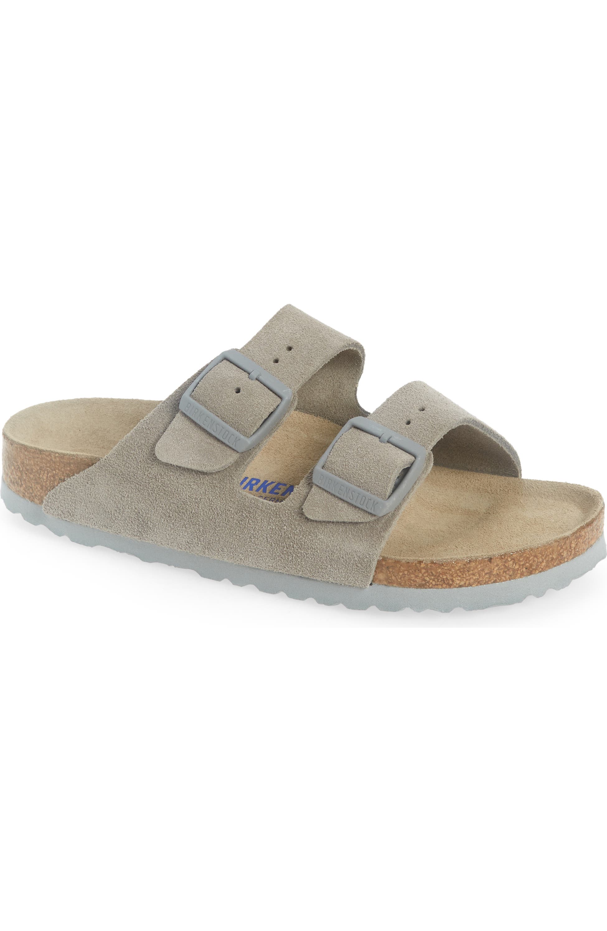 Birkenstock Soft Slide Sandal, Main, color, Stone Coin