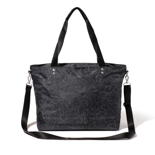 Baggallini Women's Carryall Laptop Tote Crossbody Bag In Midnight Blossom