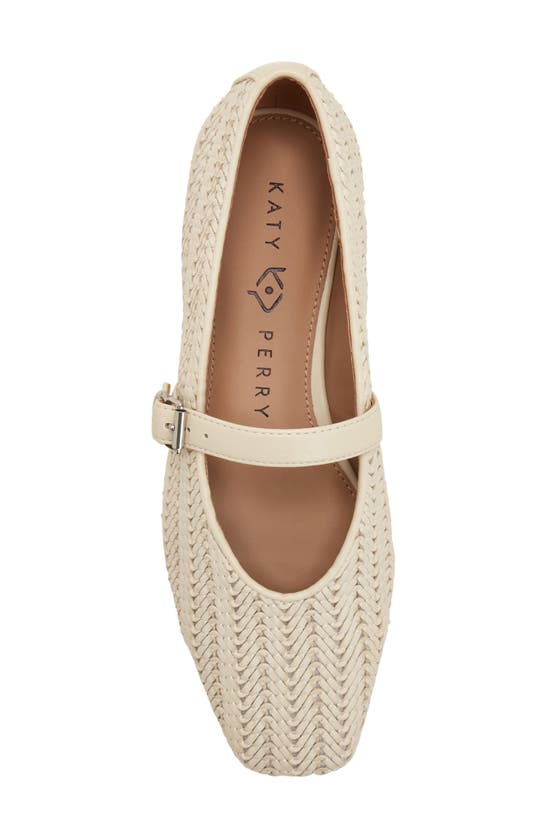 Shop Katy Perry The Evie Woven Mary Jane In Chalk