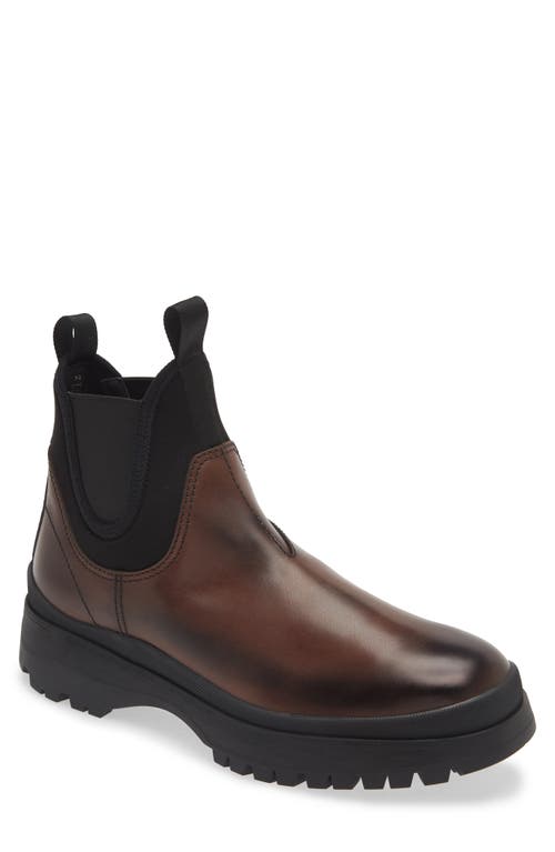 Shop Prada Brixxen Chelsea Boot In Ebano