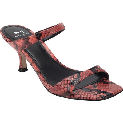 Marc Fisher Ltd Genia Slide Sandal- Orange