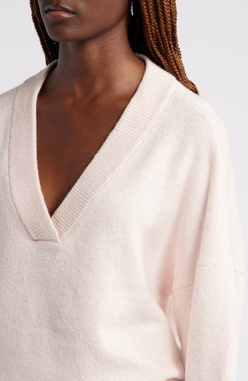 Shop Treasure & Bond Oversize V-neck Sweater In Pink Sepia