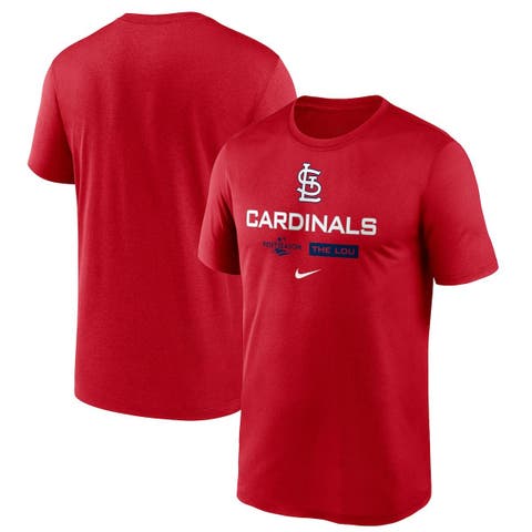Men's Nike Red St. Louis Cardinals 2022 Postseason Authentic Collection Dugout T-Shirt