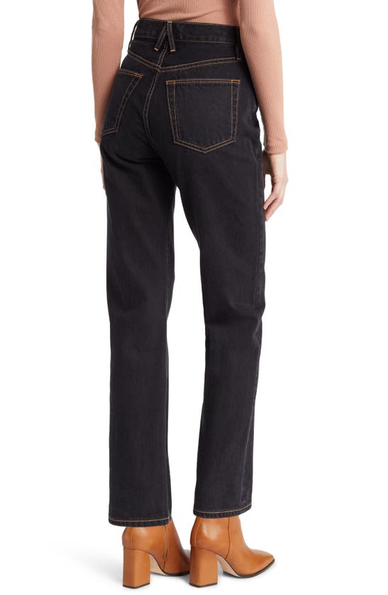 SLVRLAKE SLVRLAKE LONDON HIGH RISE STRAIGHT LEG JEANS 