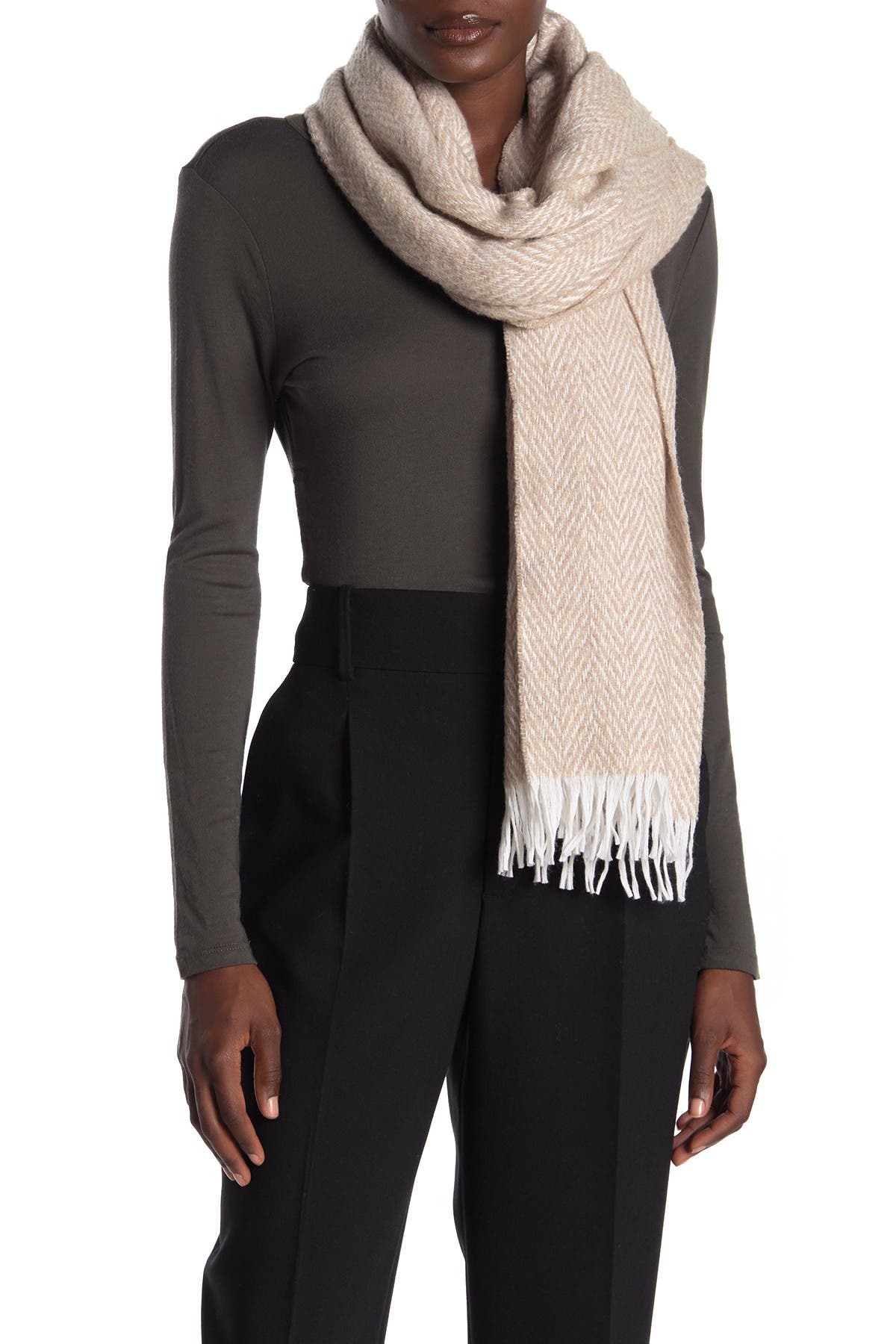 AMICALE Wool Blend Scarf Nordstrom Rack