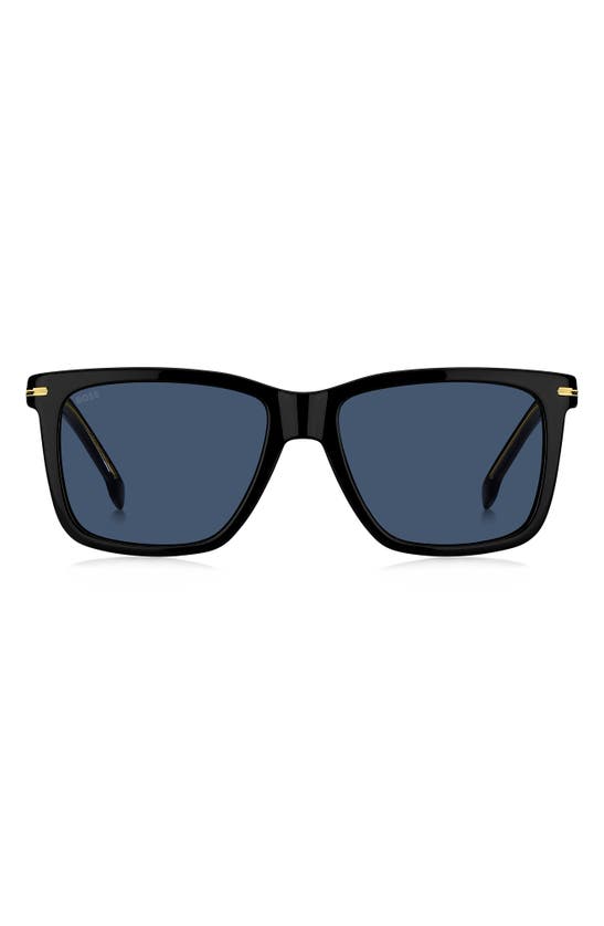 Hugo Boss 55mm Square Sunglasses In Black