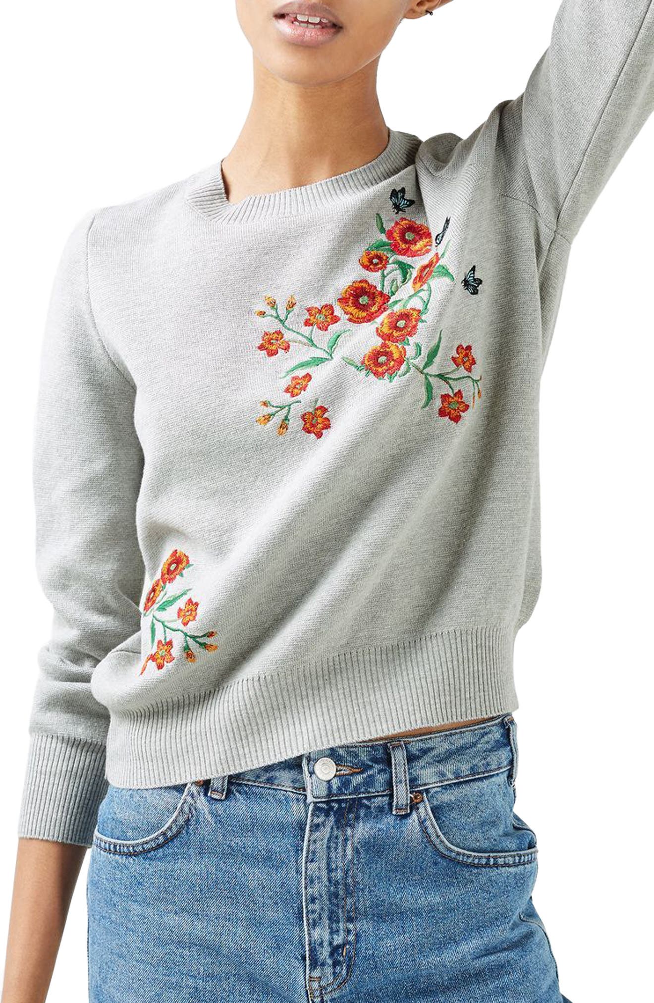 Poppy Embroidered Sweater Nordstrom
