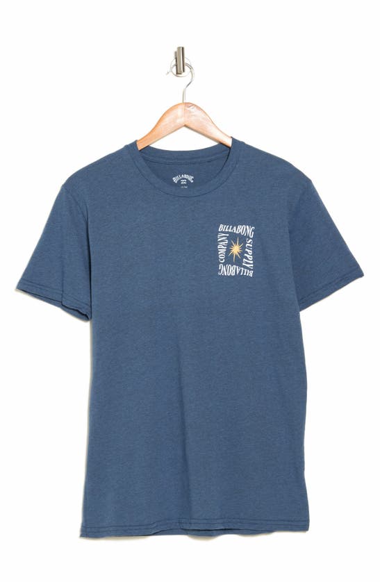 Billabong Popped Graphic T-shirt In Blue