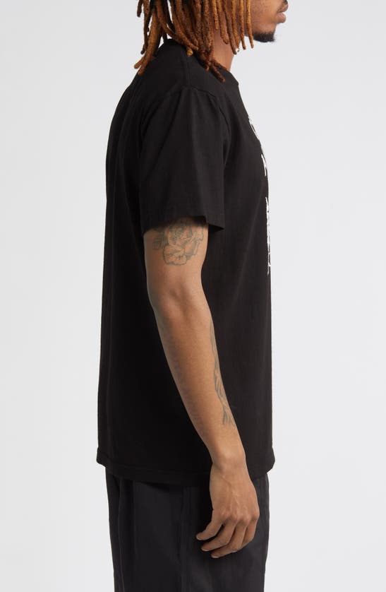 Shop Afield Out Chateau Cotton Graphic T-shirt In Black