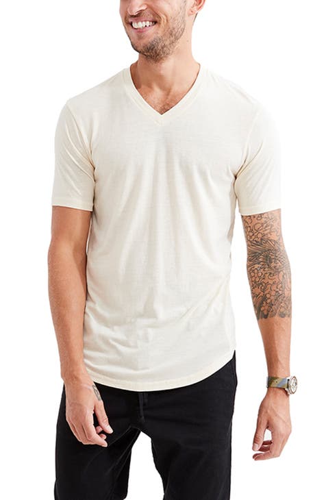 Deep V Neck Tshirt for Men Sexy Low Cut Wide Collar Top Tees Slim Fit T  Shirts 