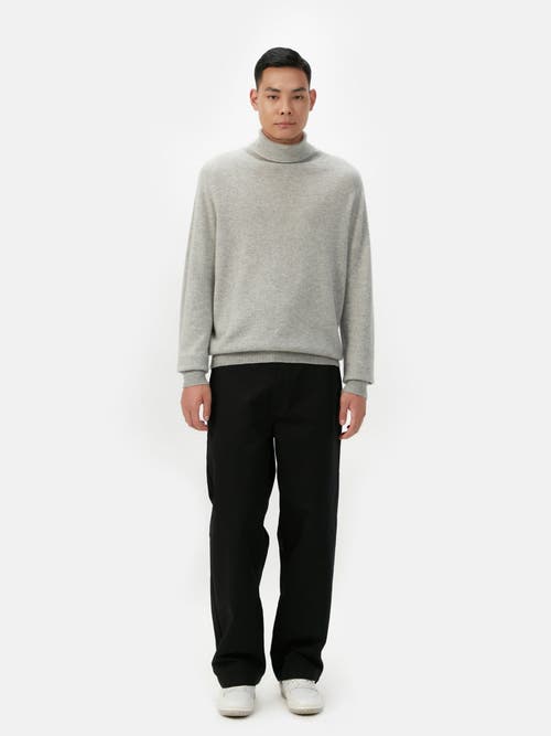 Shop Gobi Cashmere Turtle Neck In Dawn Blue