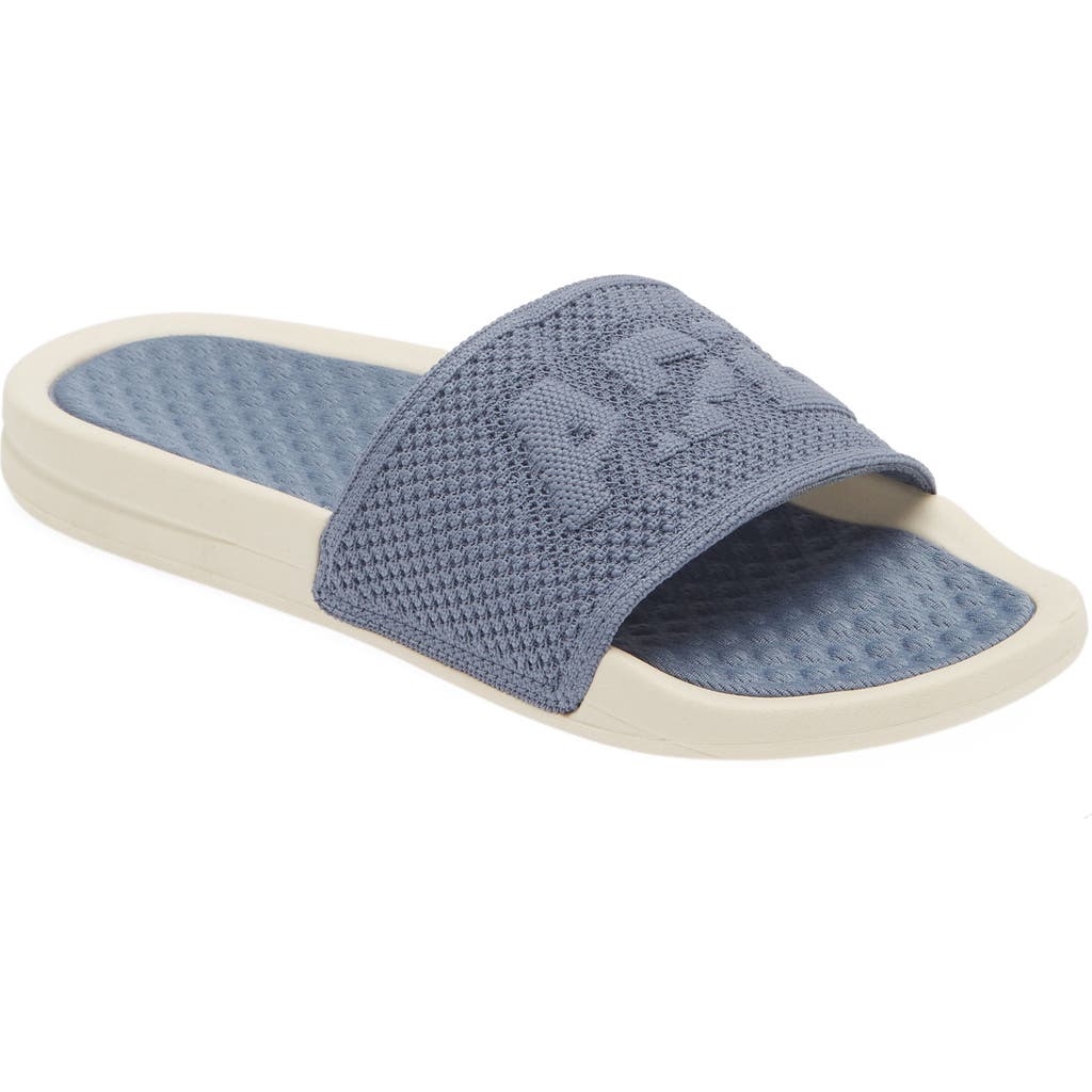 Apl Athletic Propulsion Labs Apl Big Logo Techloom Knit Sport Slide In Slate/pristine