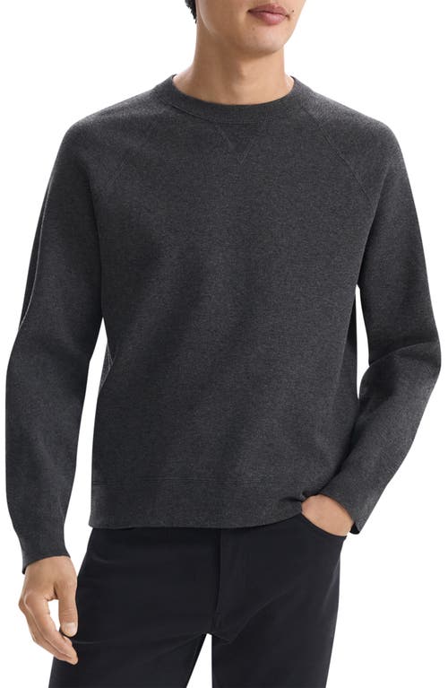 Shop Theory Raglan Sweatshirt In Pestle Melange