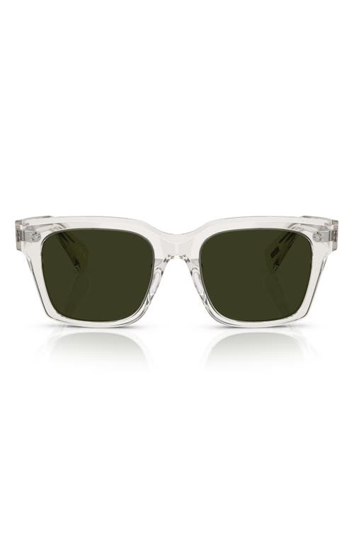 Shop Oliver Peoples 52mm Polarized Pillow Sunglasses In Grey