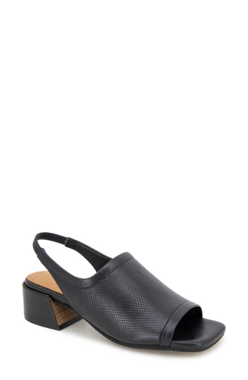 Gentle Souls By Kenneth Cole Penny Slingback Sandal In Black Perf