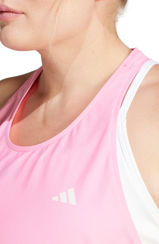 Shop Adidas Originals Adidas Own The Run Tank Top In Bliss Pink