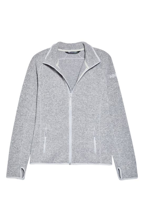 Shop Helly Hansen Varde 2.0 Fleece Jacket In Grey Fog