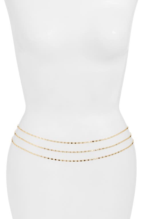 Layered Belly Chain in Gold