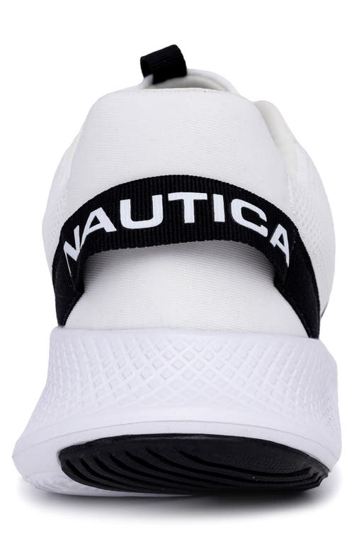 Nautica Athletic Sneaker In White/black