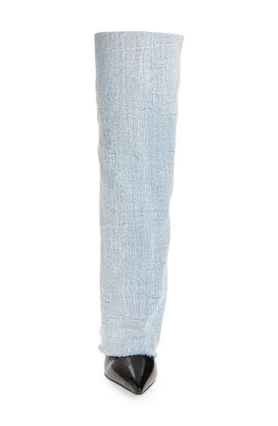 Azalea Wang Appealing Pointed Toe Denim Pump In Denim