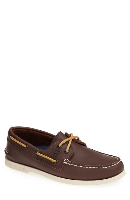 Sperry Authentic Original Boat Shoe in Classic Brown at Nordstrom, Size 7