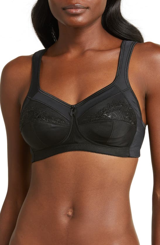 Shop Amoena Isadora Wireless Pocketed Bra In Black