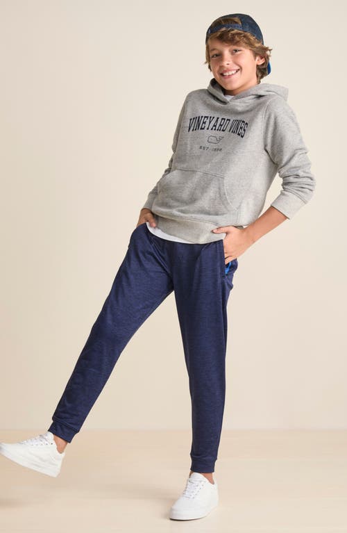 Vineyard Vines Kids' Performance Joggers In Deep Bay Heather