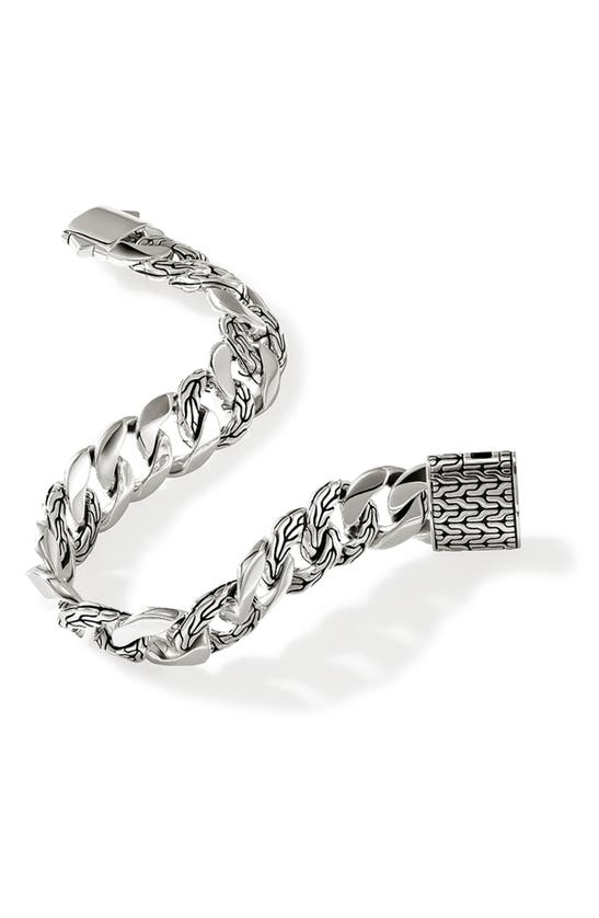 Shop John Hardy Curb Chain Bracelet In Silver