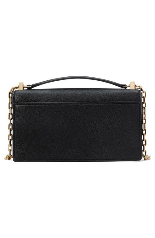 Shop Kate Spade New York Deco Pebble Leather Convertible Crossbody Bag In Black