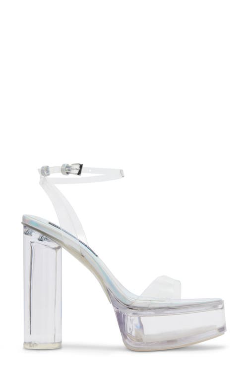 Jessica Rich By Steve Madden Nova Ankle Strap Platform Sandal In Iridescent