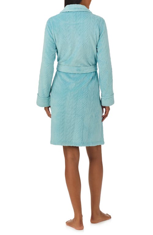 Shop Lauren Ralph Lauren Quilted Robe In Seafoam