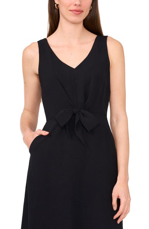 Shop Halogen ® Front Tie Maxi Dress In Rich Black