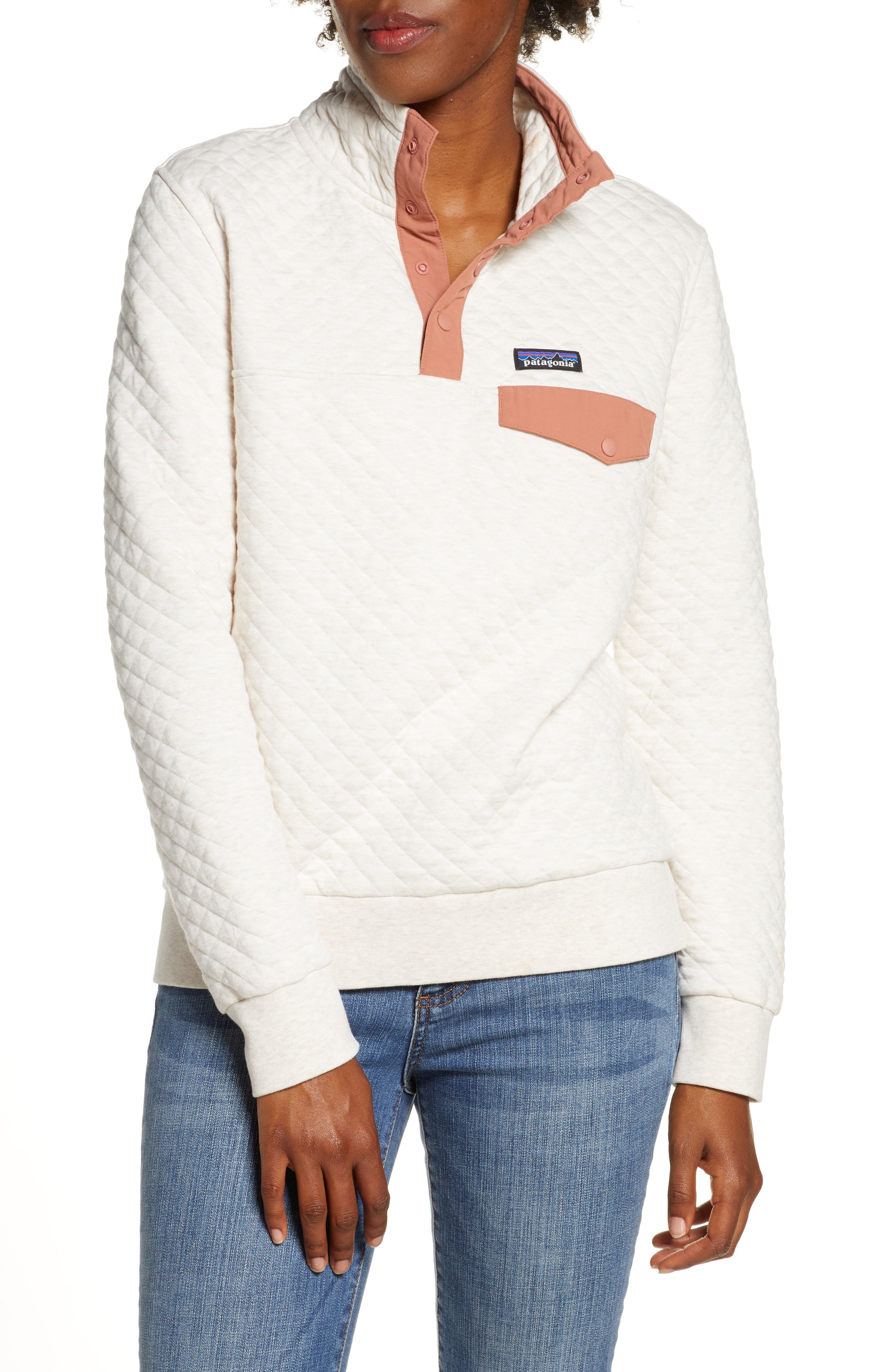 patagonia snap quilted pullover