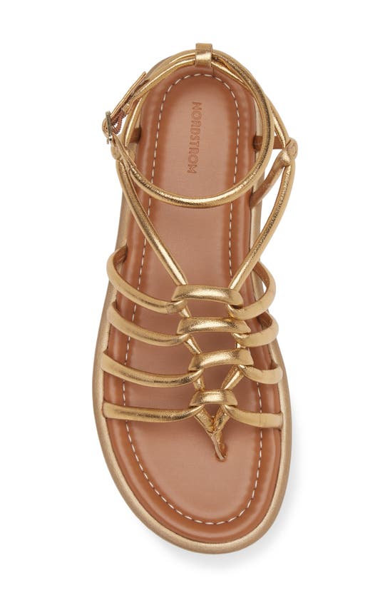 Shop Nordstrom Beatris Ankle Strap Sandal In Gold Metallic
