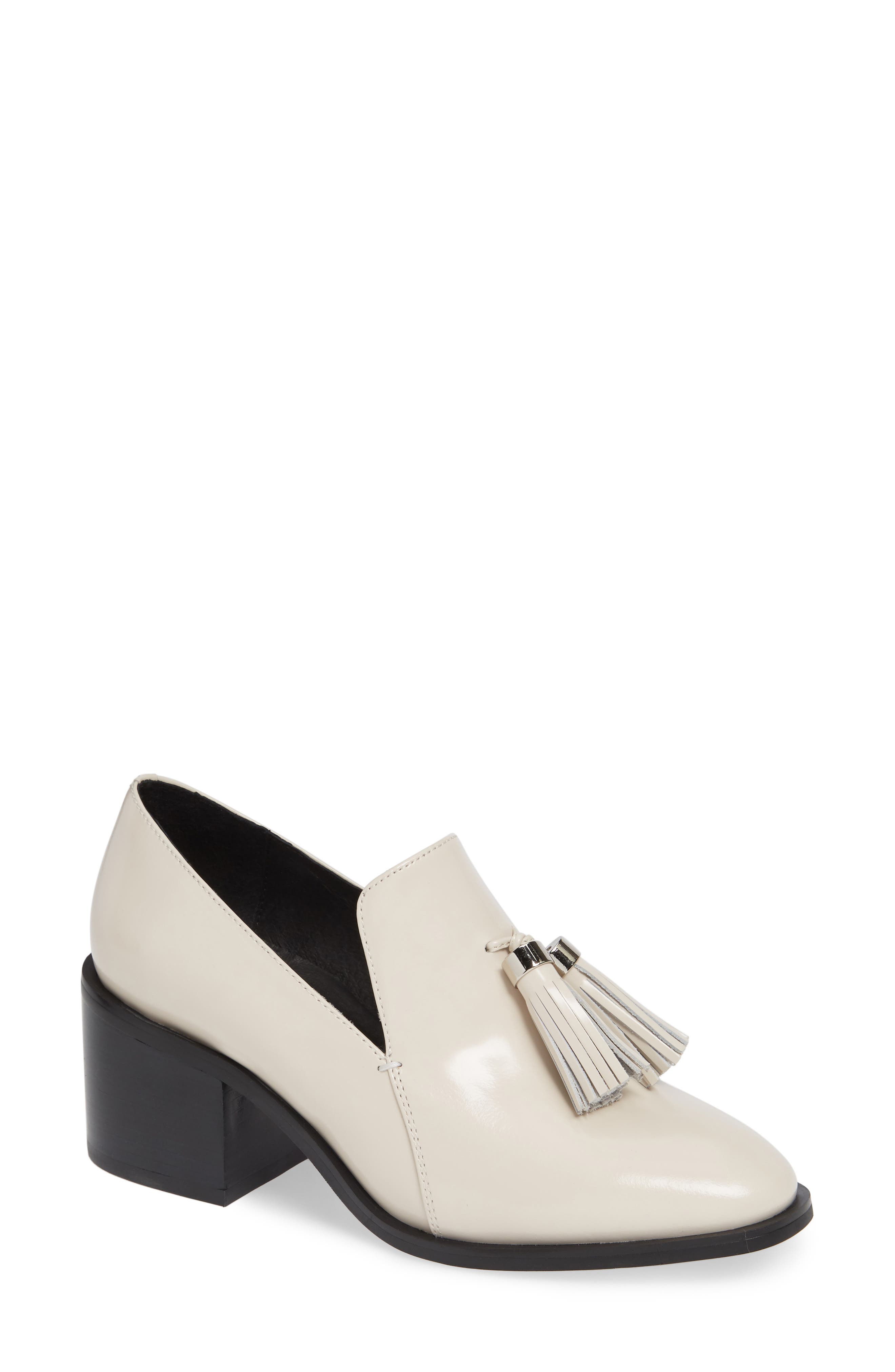 Jeffrey Campbell Torbett Tassel Loafer- Ivory