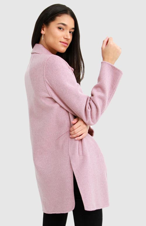 Belle & Bloom Exboyfriend Wool Blend Oversized Jacket In Lilac