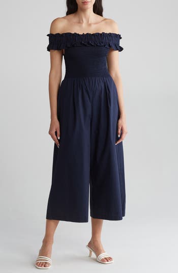 Eliza j off the shoulder jumpsuit on sale