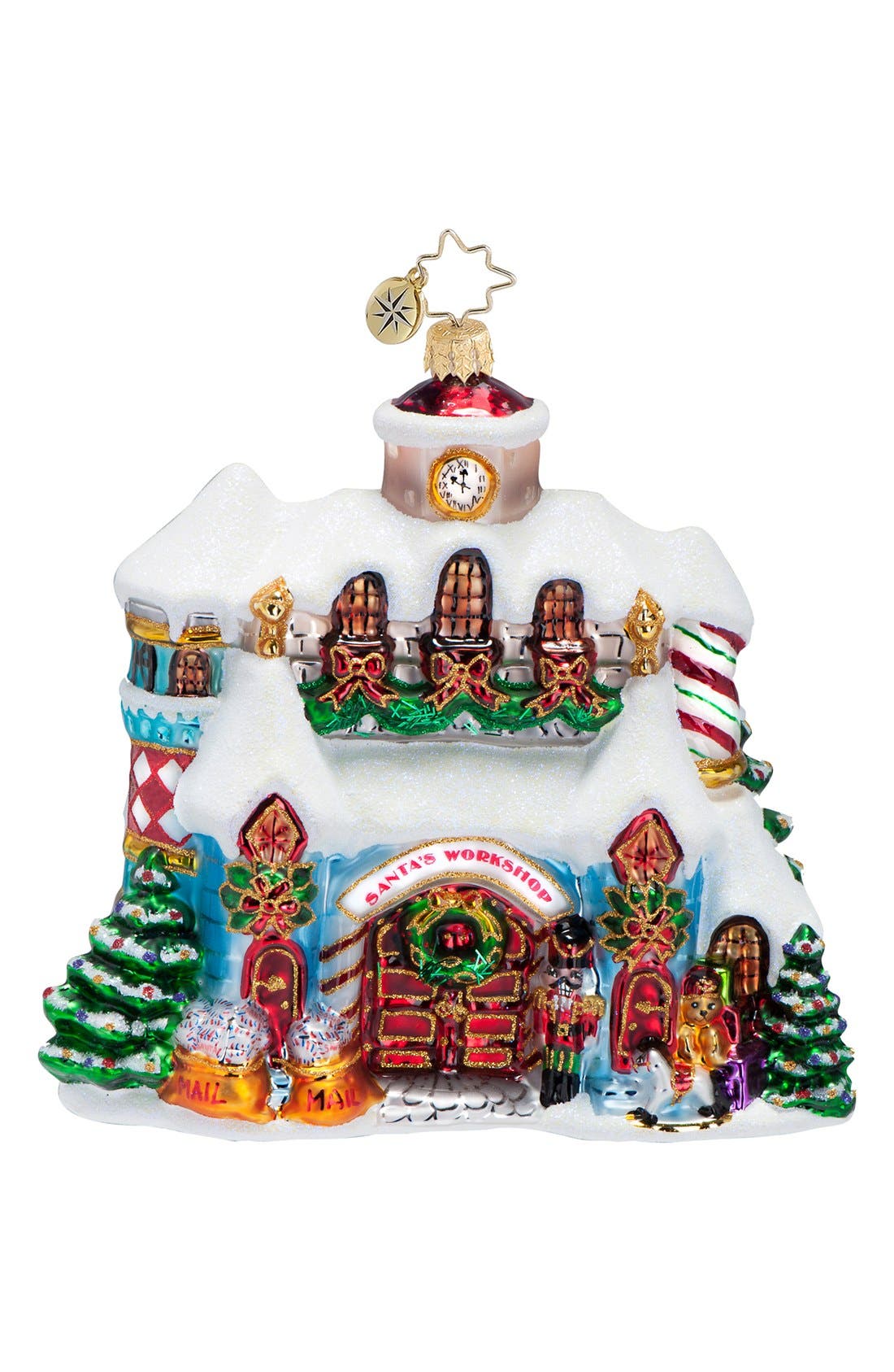 Christopher Radko 'Making Christmas Magic' Handcrafted Glass Santa's