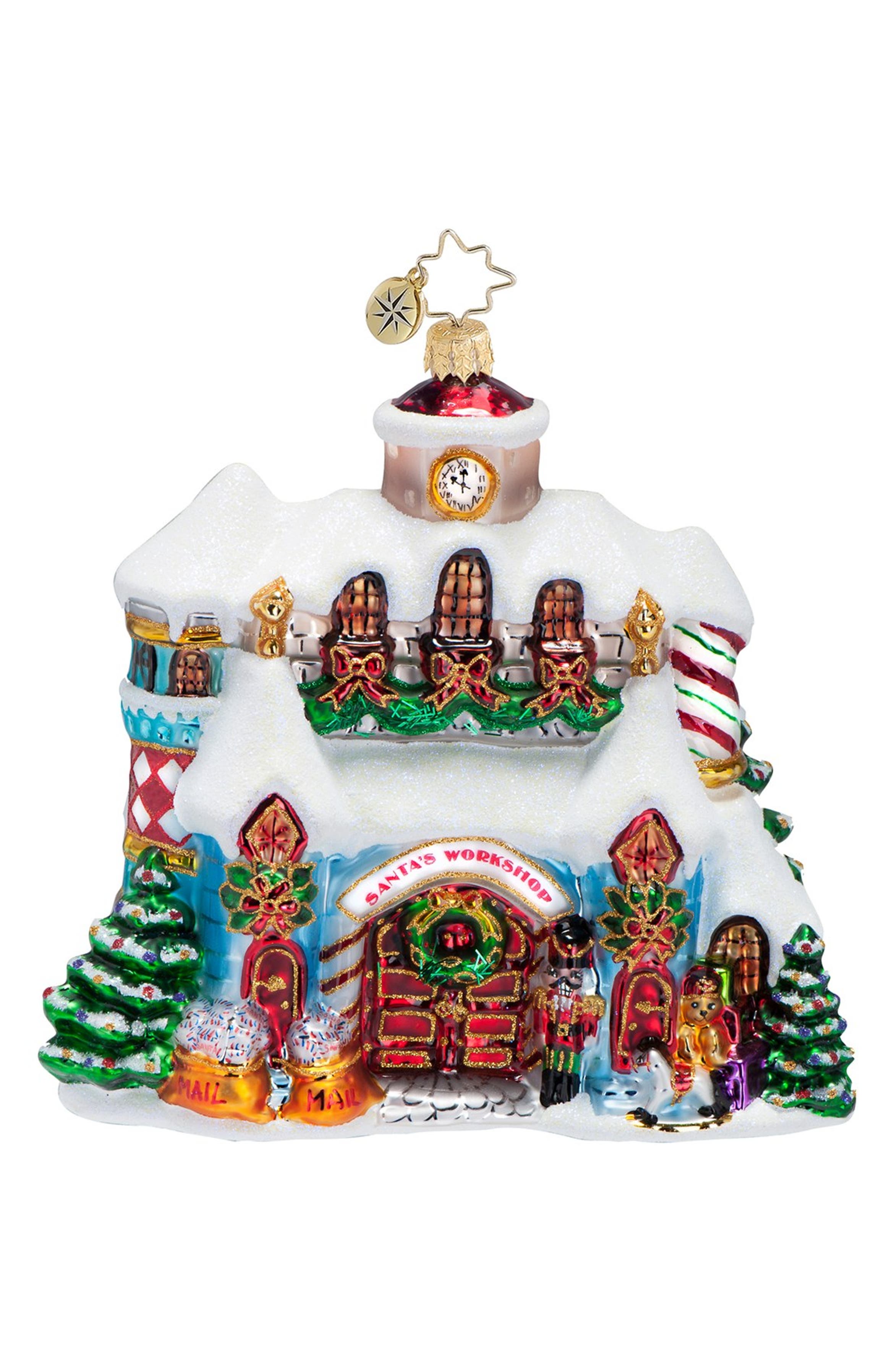 The christmas shoppe Christopher Radko 'Making Christmas Magic' Handcrafted Glass Santa's