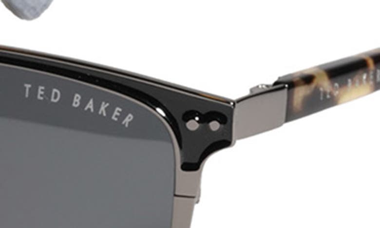 Shop Ted Baker 57mm Polarized Rectangle Sunglasses In Black