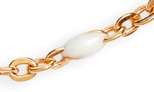 Set & Stones Kaz Bead Station Bracelet In Gold / White