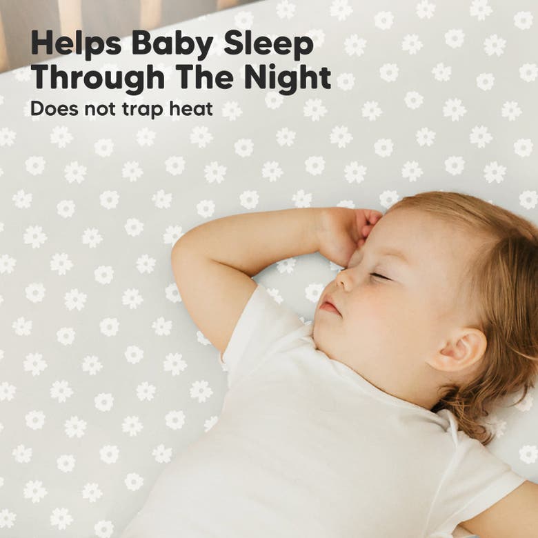 Keababies Soothe Fitted Mini Crib Sheet In Meadow