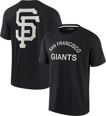 Fanatics Signature Unisex Fanatics Signature Black San Francisco Giants  Super Soft Short Sleeve T-Shirt