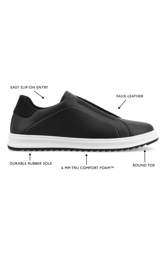 Vance Co. Matteo Tru Comfort Low Top Sneaker In Black
