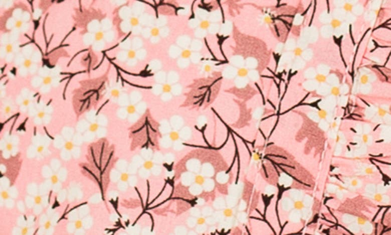 Shop Popatu Kids' Floral Pinafore Dress In Raspberry
