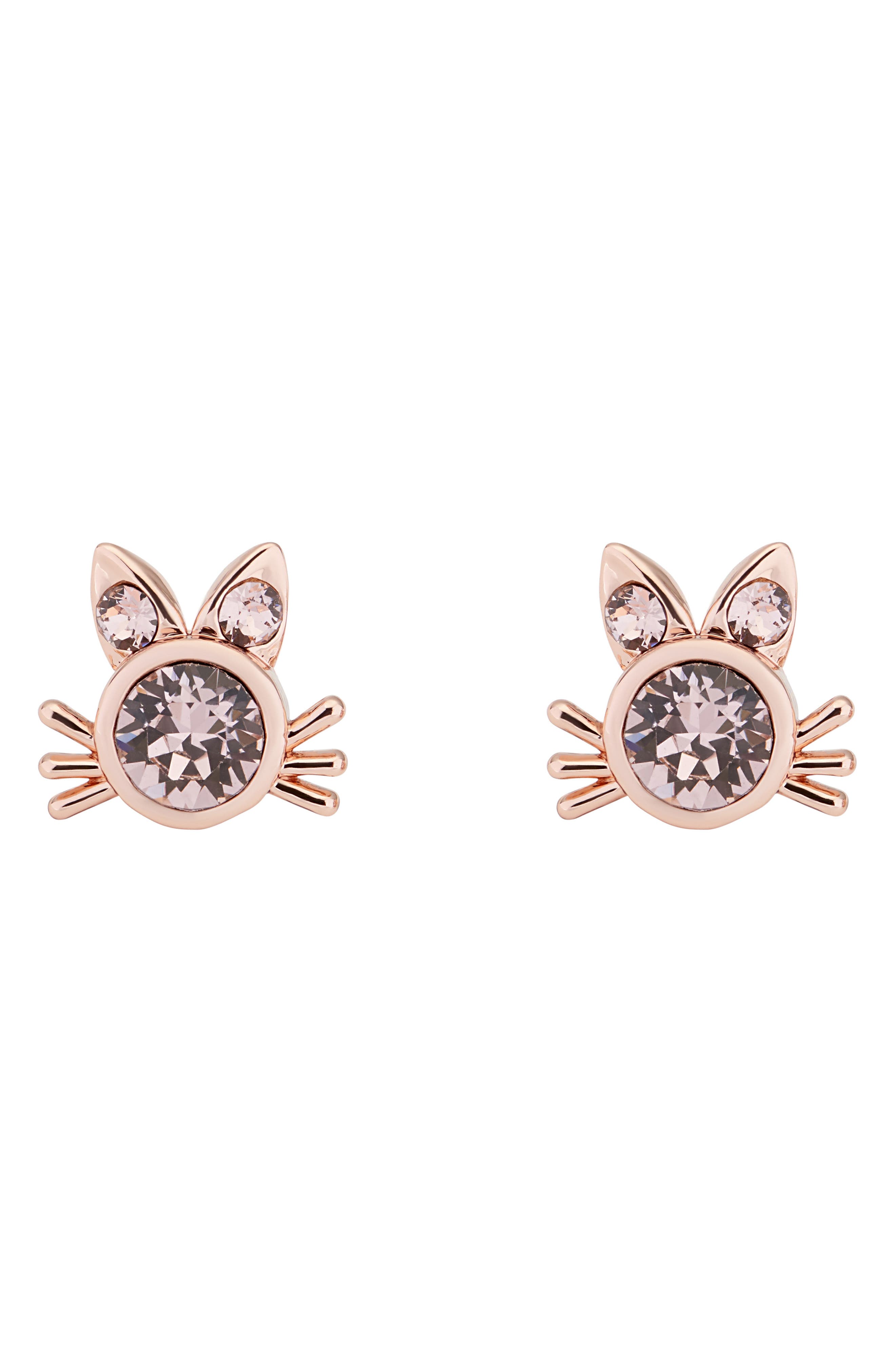 ted baker carlenn crystal cluster stud earrings in gold