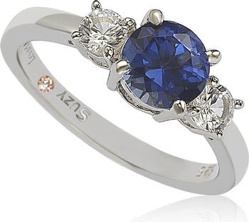 SUZY LEVIAN White Blue Sapphire Ring Nordstromrack