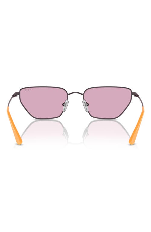 Vogue 56mm Irregular Sunglasses In Violet