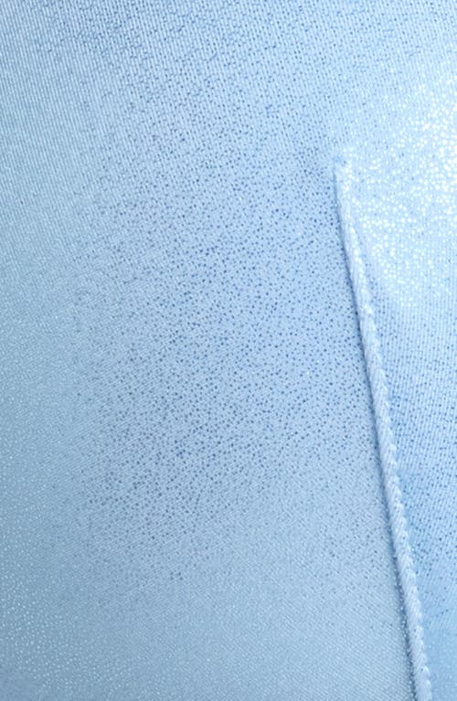 Savage X Fenty Microfiber Metallic T-shirt Bra In Moon Daisy Blue/ice Blue Foil
