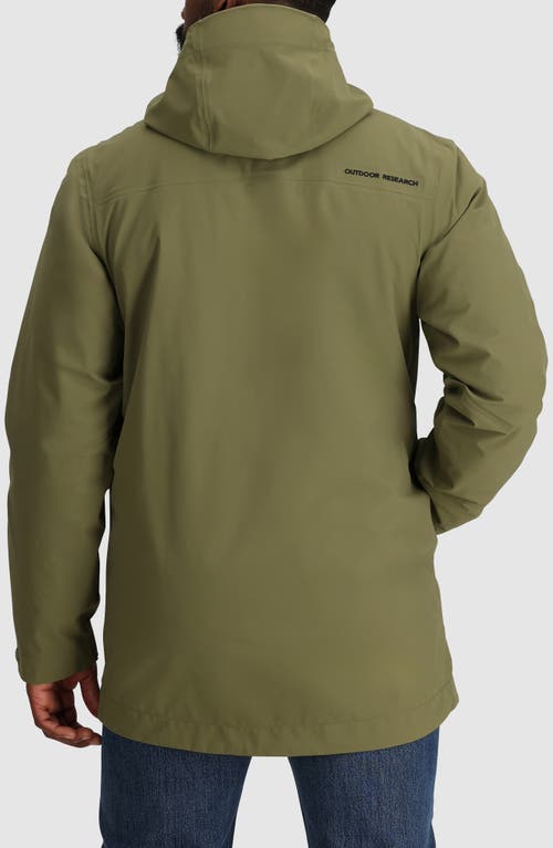 Outdoor Research Foray 3l Waterproof 3-in-1 Parka In Ranger Green